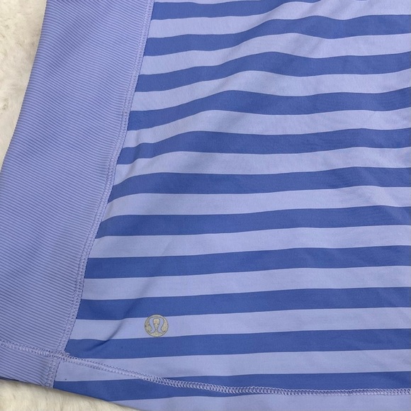 Lululemon Core Kicker Tank in Apex Stripe Lavender Dusk Built in Bra Sz 8 Yoga - Picture 6 of 9